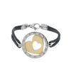 Bulgari Tondo bracelet in yellow gold and stainless steel - 00pp thumbnail