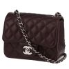 Chanel  Mini Timeless shoulder bag  in burgundy quilted grained leather - 00pp thumbnail