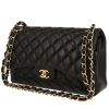 Chanel  Timeless Jumbo shoulder bag  in black quilted leather - 00pp thumbnail