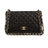 Chanel  Timeless Jumbo shoulder bag  in black quilted leather - 360 thumbnail