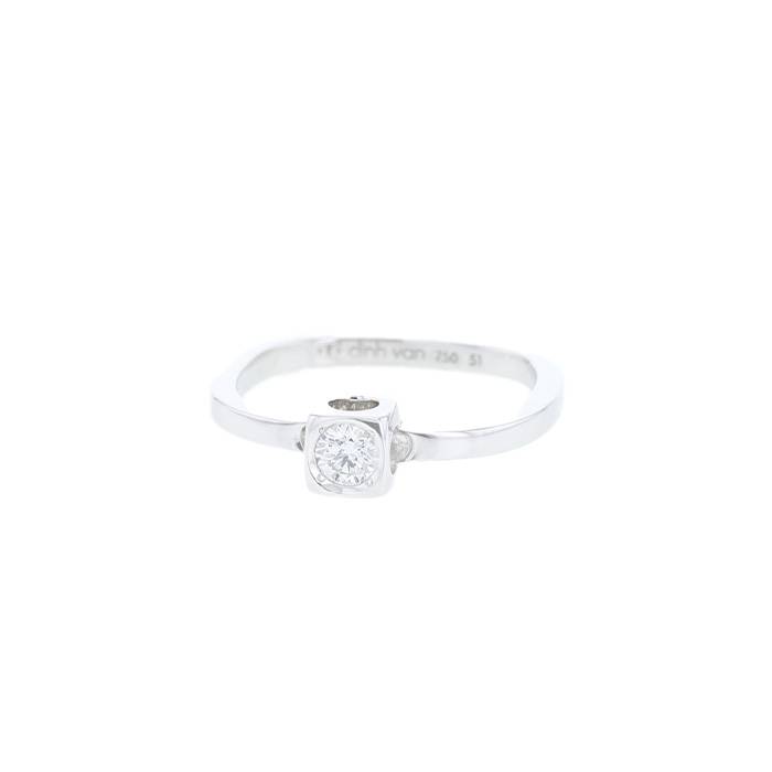 Dinh Van Le Cube Diamant ring in white gold and diamond - 00pp