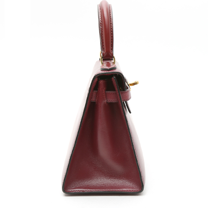 Borsa Hermès Kelly 20 cm in pelle box rosso H - Detail D7