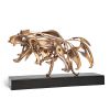Arman, "Panthère", Bronze sculpture with gilded polished patina and black metal base, signed and numbered, of 1990-2009. - 00pp thumbnail
