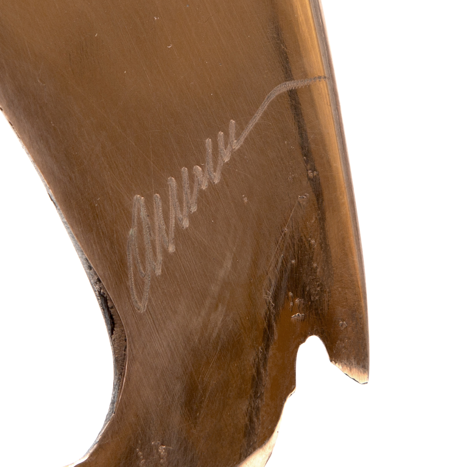 Arman, "Panthère", Bronze sculpture with gilded polished patina and black metal base, signed and numbered, of 1990-2009. - Detail D2