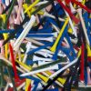Arman, "Tees", Sculpture, accumulation of golf tees, resin polyester and plexiglas, signed and numbered, of 2003 - Detail D1 thumbnail