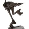 César, "Poulette aux patins", bronze sculpture with brown patina, signed and justified, of 1987 - Detail D1 thumbnail