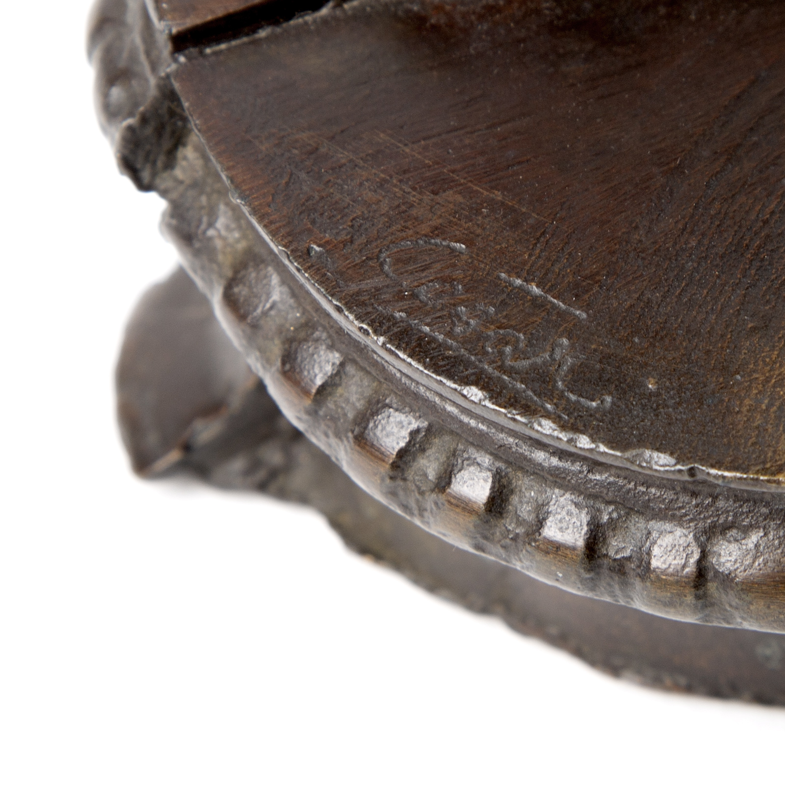 César, "Poulette aux patins", bronze sculpture with brown patina, signed and justified, of 1987 - Detail D2