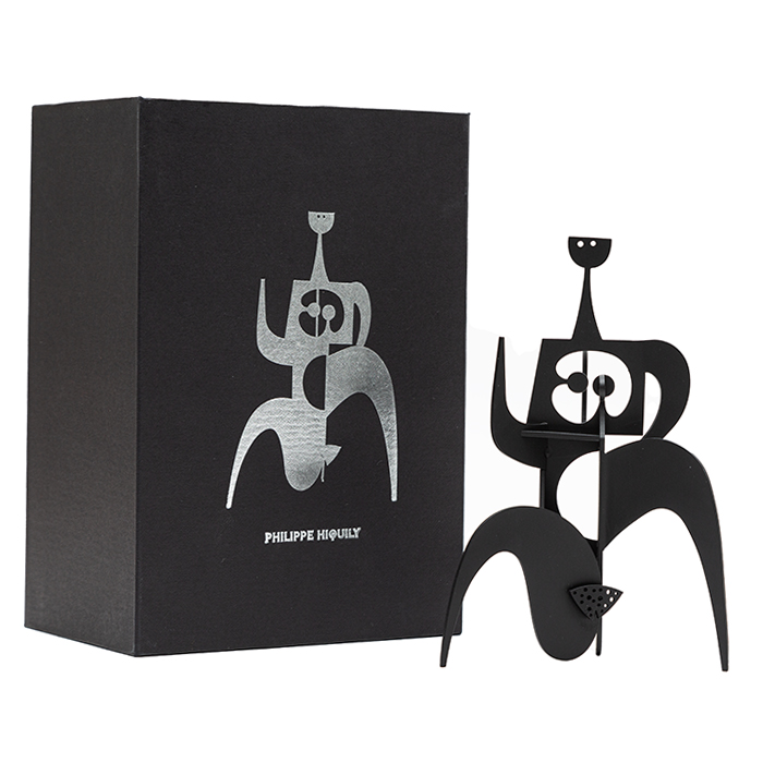 Philippe Hiquily, "Marathonienne", black painted cast metal, signed and numbered, creation of 1981, edition of 2020
