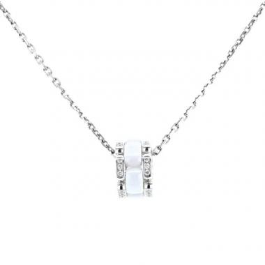 Collar Chanel Ultra de oro blanco, cerámica y diamantes