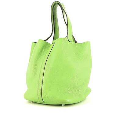Borsa Hermès  Picotin in pelle togo verde