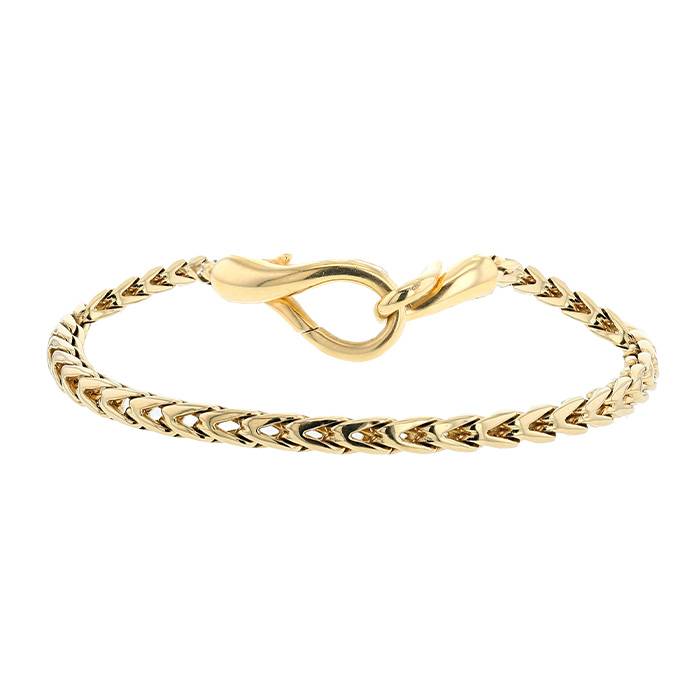 Bracciale pomellato oro giallo sale