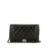 Chanel   pouch  in black quilted leather - 360 thumbnail