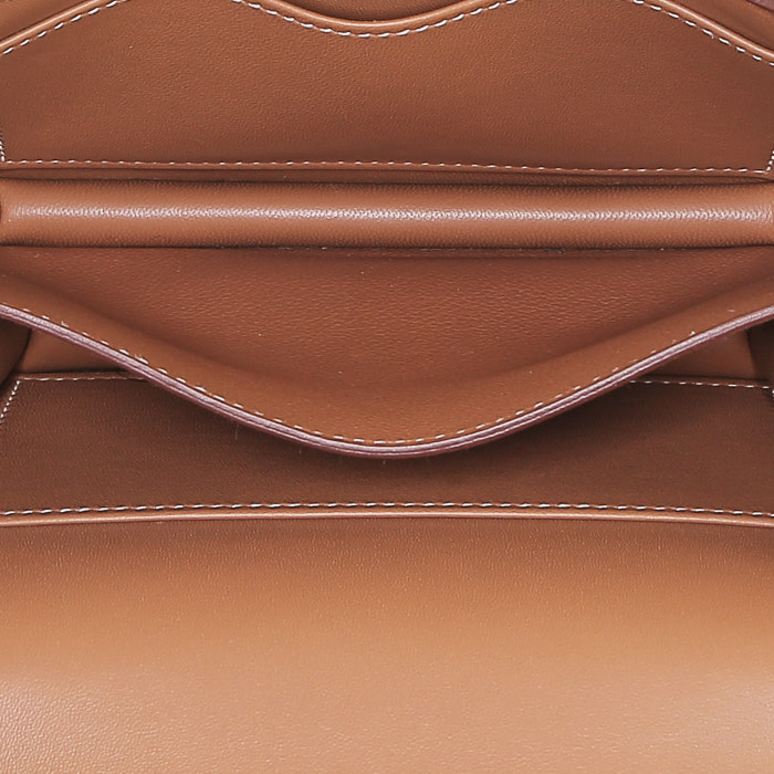 Borsa a tracolla Hermès  Constance mini  in pelle Epsom gold - Detail D3