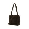 Chanel   handbag  in brown suede - 00pp thumbnail