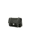 Chanel  Timeless handbag  in black quilted grained leather - 00pp thumbnail