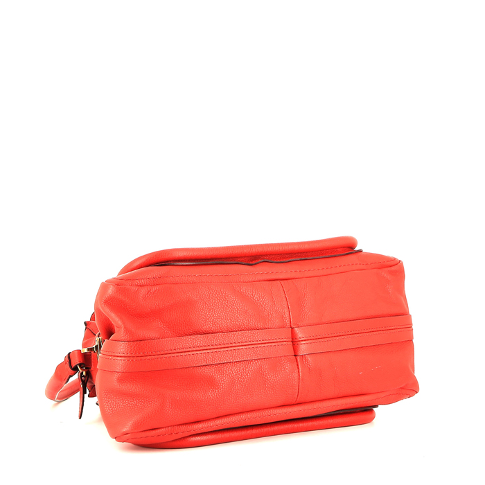 Bolso de mano Chloé  Paraty en cuero rojo - Detail D5
