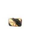 Bolso bandolera Gucci  GG Marmont en cuero acolchado negro beige y color burdeos - 00pp thumbnail