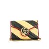 Gucci  GG Marmont shoulder bag  in black and gold quilted leather - 360 thumbnail