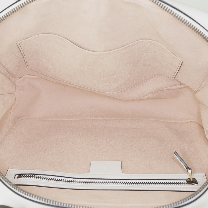 Gucci  GG Marmont Camera shoulder bag  in white leather - Detail D3