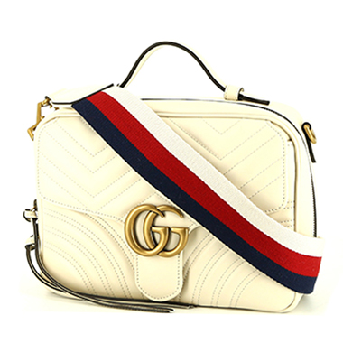 Gucci - Women's GG Marmont Shoulder Bag - Red - Leather