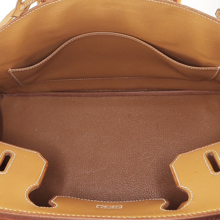 Hermès  Birkin 30 cm handbag  in natural leather - Detail D2
