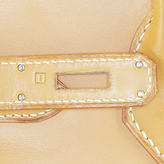 Sac à main Hermès  Birkin 30 cm en cuir naturel - Detail D4