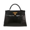 Hermès  Kelly 32 cm handbag  in black box leather - 360 thumbnail