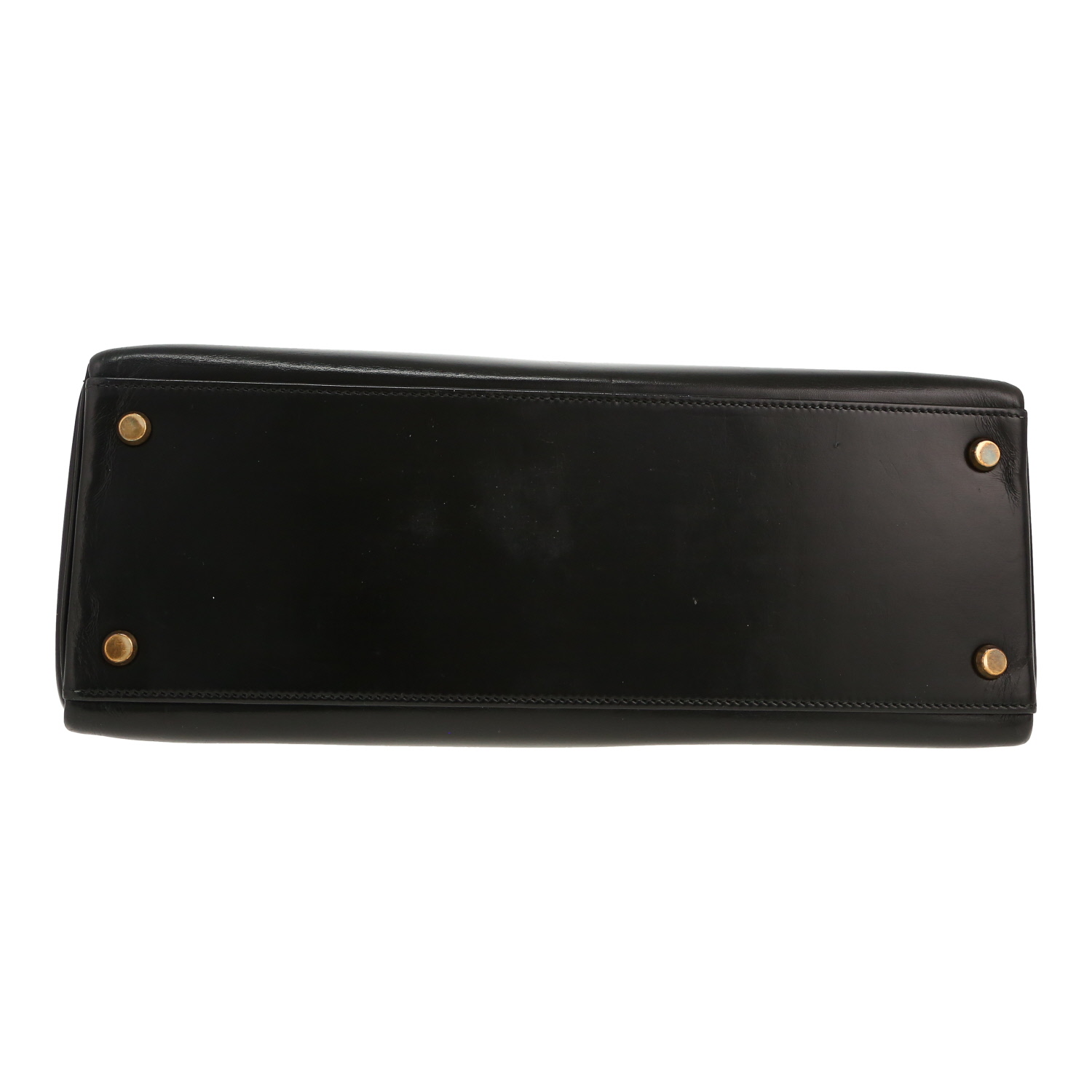 Sac à main Hermès  Kelly 32 cm en cuir box noir - Detail D1