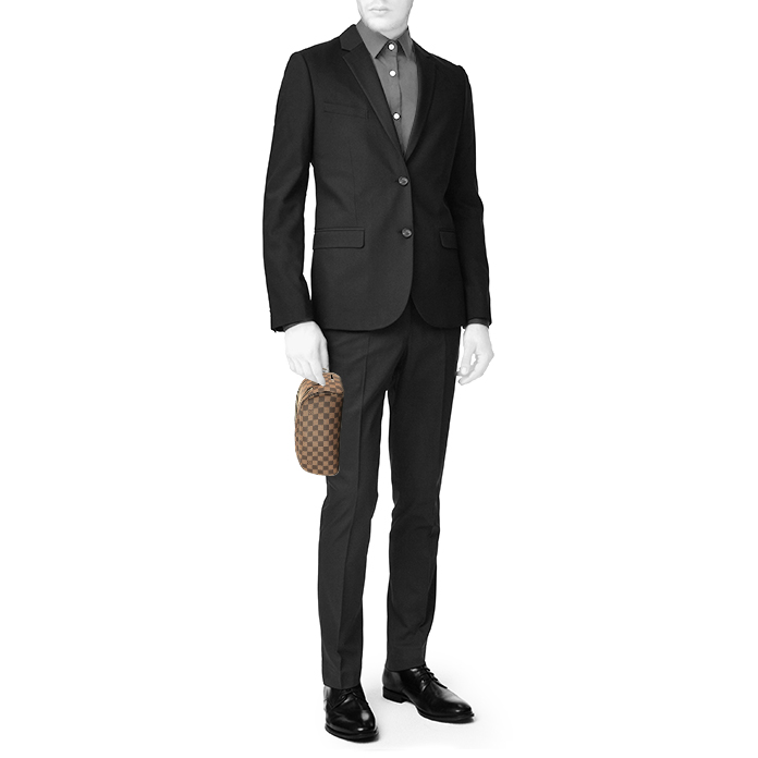 Louis Vuitton   in tela a scacchi ebana - Detail D1