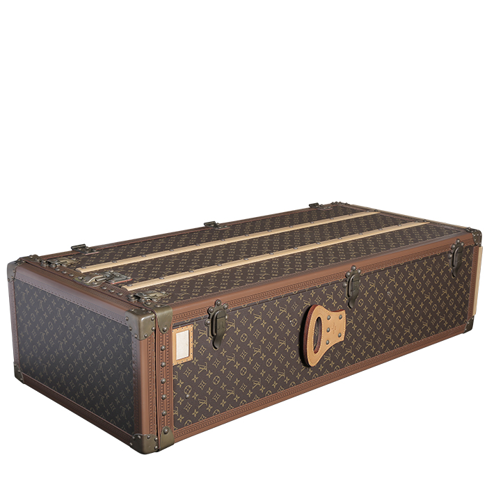 Bauletto Louis Vuitton  Wardrobe in tela monogram e losine marrone - Detail D3