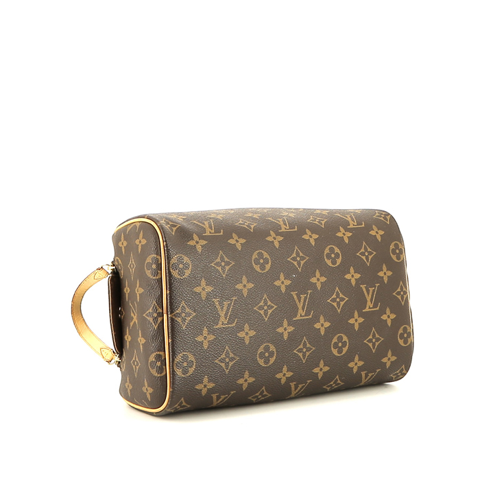Louis Vuitton   toilet set  in brown monogram canvas  and natural leather - Detail D4