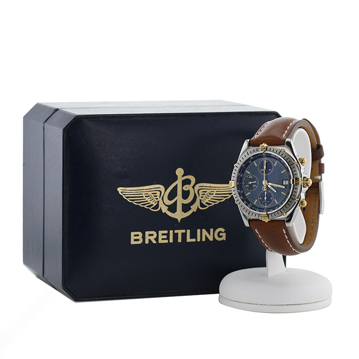 Orologio Breitling Chronomat in acciaio e oro placcato Ref: Breitling - 81950  Circa 1990