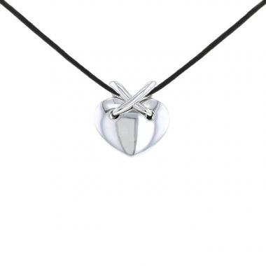 Colgante Chaumet Lien modelo grande de oro blanco