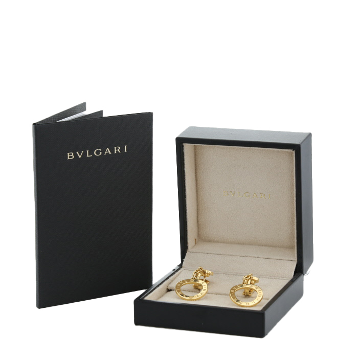 Orecchini Bulgari Bulgari Bulgari in oro giallo e madreperla - Detail D2