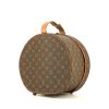 Sombrerera Louis Vuitton   en lona Monogram marrón y cuero natural - 00pp thumbnail