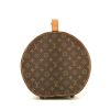 Sombrerera Louis Vuitton   en lona Monogram marrón y cuero natural - 360 thumbnail