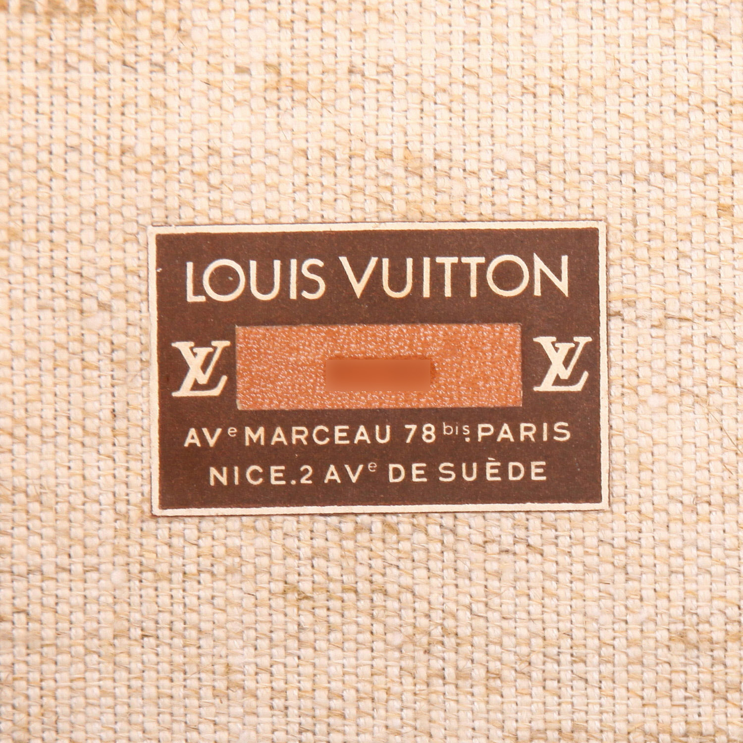 Cappelliera Louis Vuitton   in tela monogram marrone e pelle naturale - Detail D2