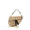 Dior  Saddle small model  handbag  in multicolor canvas  and black leather - 360 thumbnail