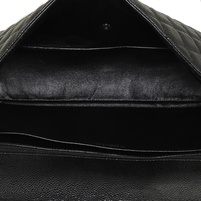 Borsa a tracolla Chanel  Timeless Maxi Jumbo in pelle trapuntata nera - Detail D3