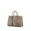 Saint Laurent  Saint Laurent ruffle-trim jacquard blouse handbag  in grey leather - 00pp thumbnail