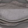 Saint Laurent  Saint Laurent ruffle-trim jacquard blouse handbag  in grey leather - Detail D3 thumbnail
