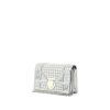 Bolso bandolera Dior  Diorama mini  en cuero plateado - 00pp thumbnail