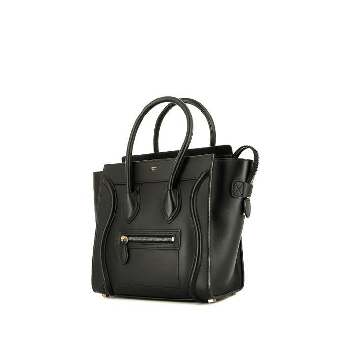 Celine  Luggage Micro handbag  in black leather - 00pp