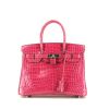 Borsa Hermès  Birkin 30 cm in coccodrillo marino Rose Sheherazade - 360 thumbnail