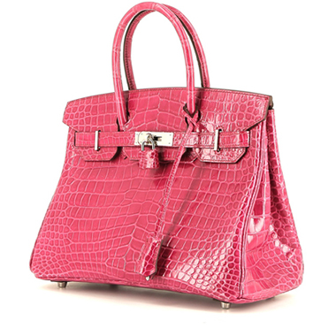 Autre Marque HERMES BIRKIN 30 sellier rose extreme rouge casaque