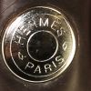Sac cabas Hermès  Garden Party en plastique vert-foncé et cuir marron - Detail D3 thumbnail