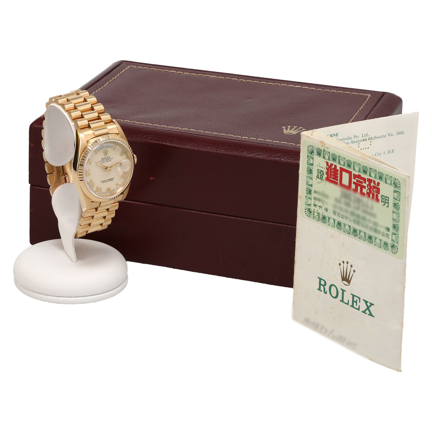 Reloj Rolex Day-Date de oro amarillo Ref: Rolex - 18238  Circa 1994