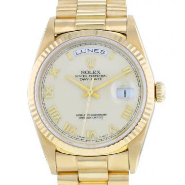 Rolex Day-Date  in yellow gold Ref: Rolex - 18238  Circa 1994