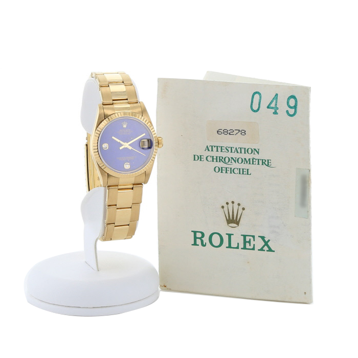 Orologio Rolex Datejust in oro giallo Ref: Rolex - 68278  Circa 1990 - Detail D2