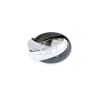 Cartier Trinity large model ring in white gold, diamonds and ceramic - 00pp thumbnail
